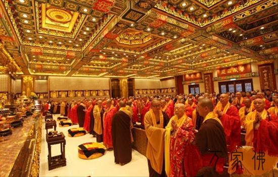 喷鼻港宝莲禅寺举行万佛宝殿降成开光庆典活动