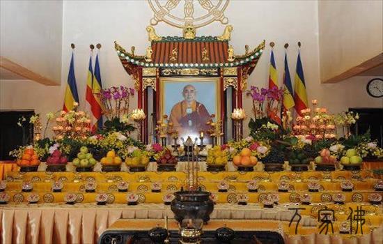 喷鼻港没有俗观宗寺举行纪念觉光少老诞辰九十六周年回背fahui