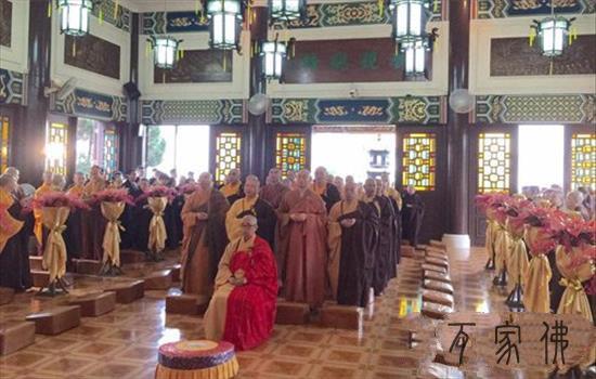 喷鼻港没有俗观宗寺举行觉光少老圆寂一周年普佛传供fahui