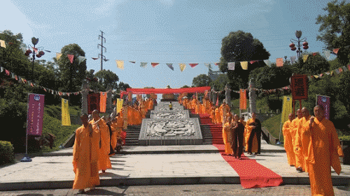 鹰潭市月岩禅寺海会宫开光 倡导本国孝道家蛮
