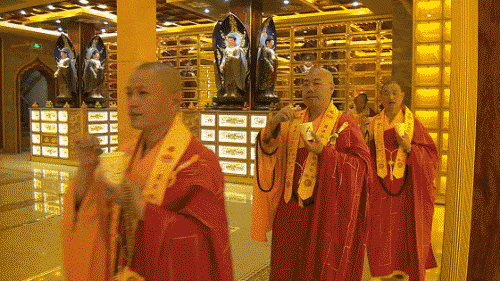 鹰潭市月岩禅寺海会宫开光 倡导本国孝道家蛮