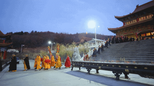 黑龙江勃利县极灵寺火陆fahui之结界、发符、悬幡
