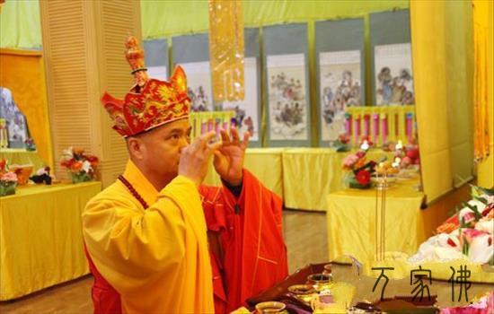 黑龙江勃利县极灵寺火陆fahui之告赦、供天、请下堂、授幽冥戒