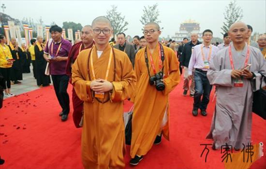 下僧云散 第四届天下梵教论坛52个国度代表嘉宾进场